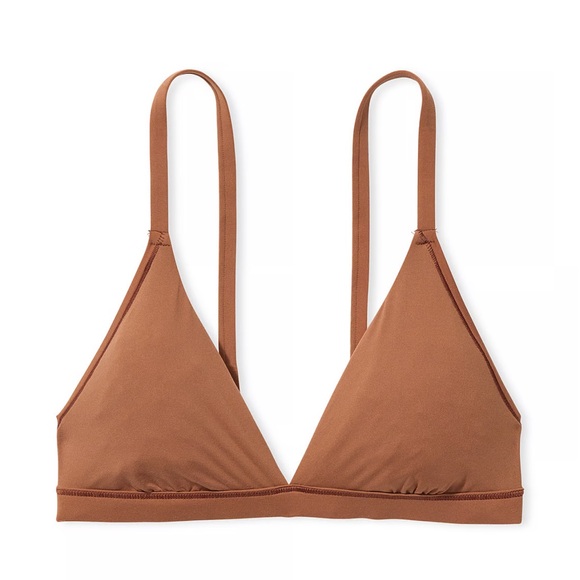 Pink by Victoria’s Secret Base Stretch Triangle Bralette Red Pepper Sz M… - Picture 3 of 9